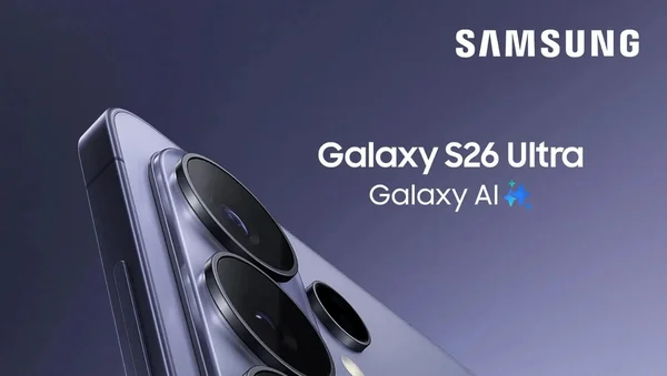 Visuel promotionnel du Samsung Galaxy S26 Ultra et Galaxy AI