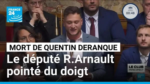 Reportage de France 24 sur la mort de Quentin Deranque et les accusations contre le député LFI Raphaël Arnault