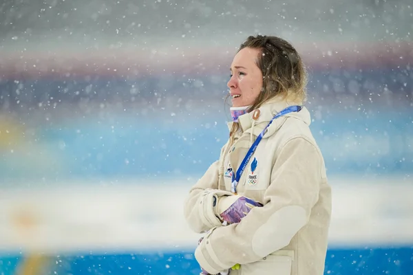 Océane Michelon, championne olympique, lors des JO 2026 à Milan-Cortina