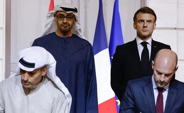 UAE and French officials discussing digital technology strategies in government meeting