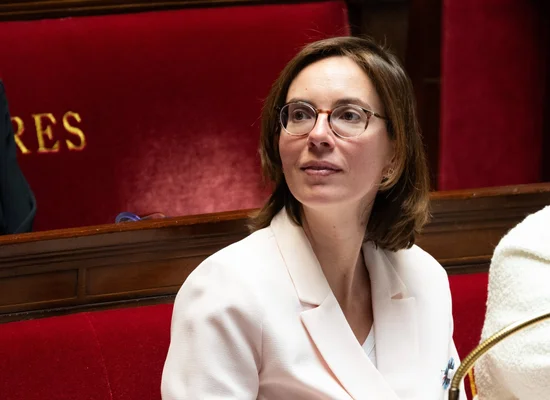 Amélie de Montchalin portrait officiel dans un cadre parlementaire