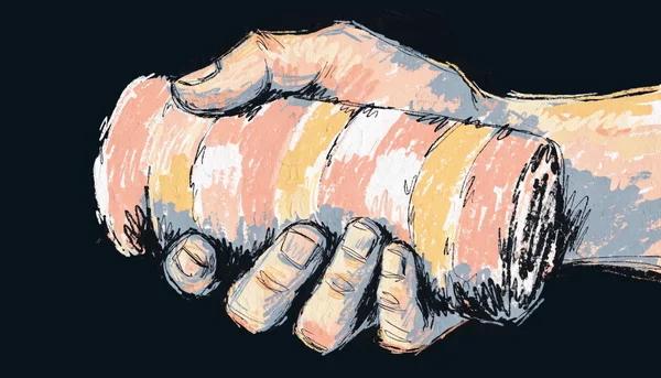 Premier plan d'une main masculine tenant un masturbateur cylindrique en texture souple, sur un fond sombre et minimaliste