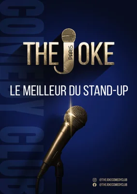 The Joke : le meilleur du stand up - Comedy club à Paris avec un logo représentant un micro doré