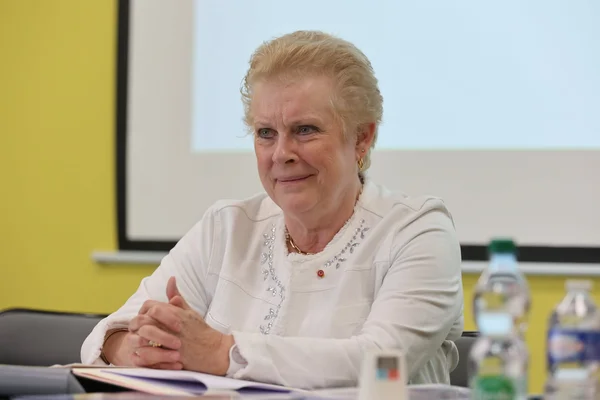 Catherine Trautmann lors d'une séance au conseil municipal de Strasbourg.