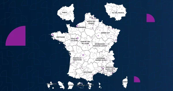 Carte des résultats du Rassemblement national aux municipales 2026.