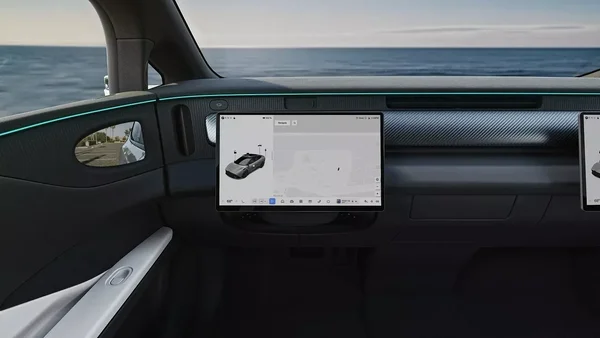 L'intérieur futuriste avec un volant rétractable présenté au CES 2026