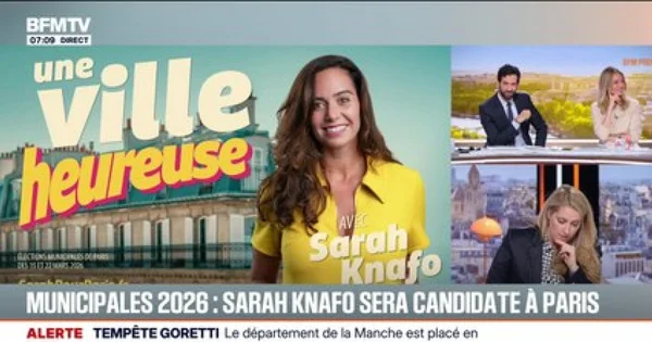 Sarah Knafo annonce sa candidature à la mairie de Paris