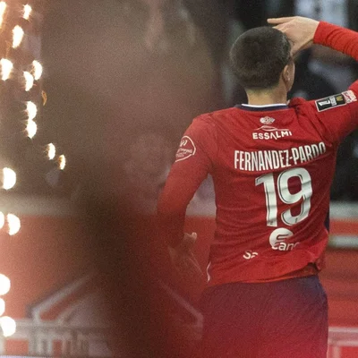 Matias Fernandez-Pardo, portant le numéro 19 du LOSC.