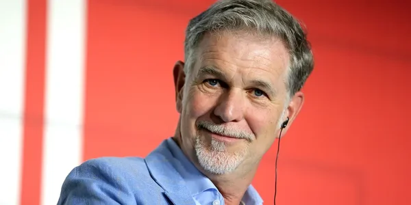 Portrait de Reed Hastings, cofondateur de Netflix.