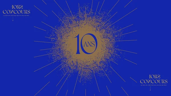 Visuel célébrant les 10 ans de l'Académie Hors Concours.