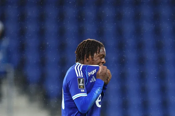 Martial Godo, performant en Coupe d'Europe avec le RC Strasbourg.