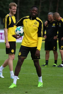 Ousmane Dembélé lors du stage d'entraînement du BVB à Bad Ragaz en 2017.