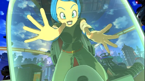 Aperçu de Dragon Ball Xenoverse 3 avec un personnage face à une vue futuriste de West City.