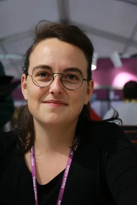 Lucie Castel aux Rendez-vous de l'Histoire de Blois en 2021.