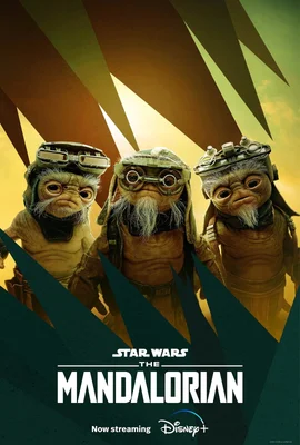 Trois créatures extraterrestres apparues dans la série The Mandalorian.