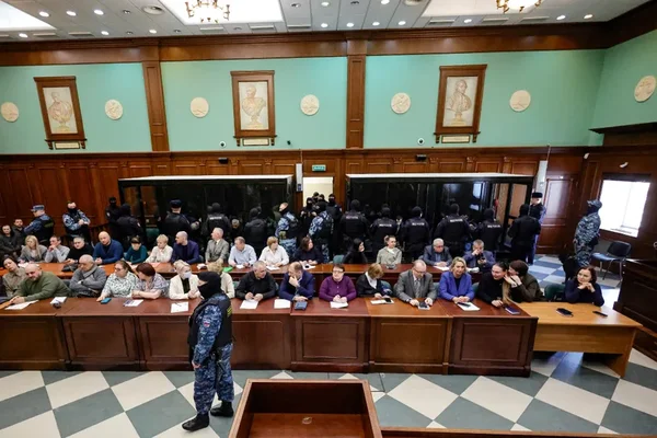 Salle de tribunal à Moscou où ont été prononcées les condamnations pour l'attentat du Crocus City Hall.