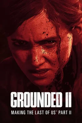 Image tirée de Grounded II : Making The Last of Us Part II montrant un personnage ensanglanté sous lumière rouge.