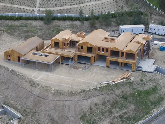 Le chantier colossal du nouveau manoir de Kylie Jenner à Hidden Hills.