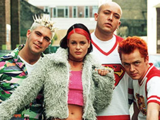 Le groupe Aqua dans une tenue excentrique typique des années 90.