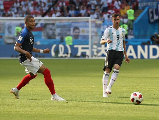 Match France-Argentine lors de la Coupe du Monde 2018.