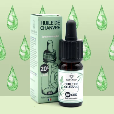 Huile de CBD 20% Full Spectrum - Fabriquée en France