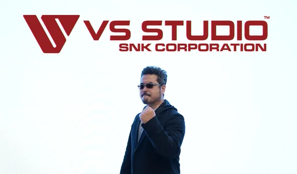 Affiche annonçant le nouveau studio VS STUDIO chez SNK avec Katsuhiro Harada.
