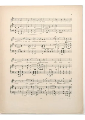 Partition de La Marseillaise, transcription de Langevin pour voix et piano.