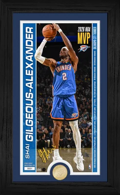 Poster commémoratif du titre MVP 2026 de Shai Gilgeous-Alexander.