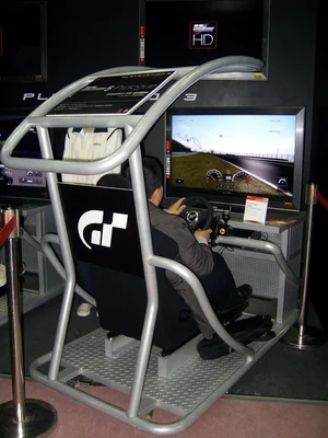 2007 Mois IT de Taipei : Zone de jeu PS3 GT de Sony @ Hall 3 du TWTC.