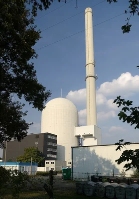 Centrale nucléaire de Lingen, en Basse-Saxe, Allemagne.