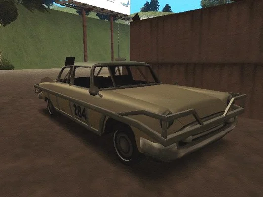 Une voiture Bloodring Banger numéro 284 dans GTA San Andreas.