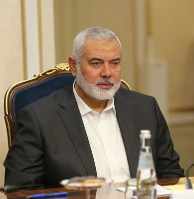 Ismaïl Haniyeh, ancien chef du Hamas, lors d'une réunion à Moscou en 2022.
