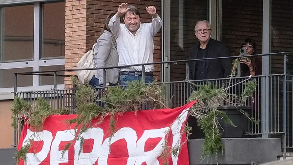 Manifestation de soutien après l'attentat contre Sigfrido Ranucci.