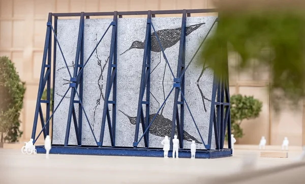 Maquette du projet de mémorial national pour les attentats du 22 juillet, conçu par l'artiste Matias Faldbakken.