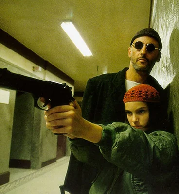 Natalie Portman et Jean Reno dans une scène culte de Léon.