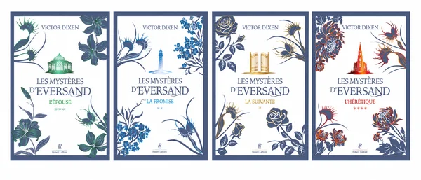 Les quatre tomes de la série 'Les Mystères d'Eversand' de Victor Dixen.