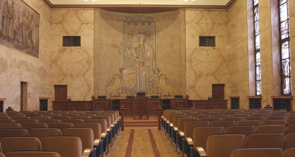 Salle d'audience de la Cour suprême de cassation bulgare.