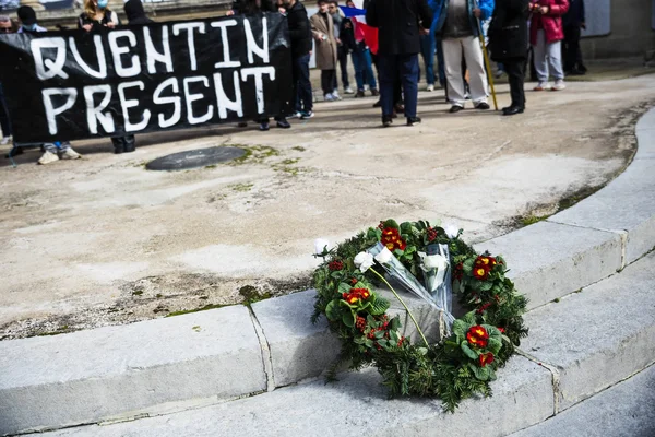 Hommage à Quentin, dont l'agression mortelle à Lyon a ravivé le débat sur la violence militante.