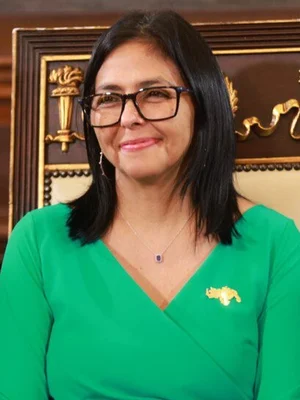 Delcy Rodríguez, présidente par intérim du Venezuela.