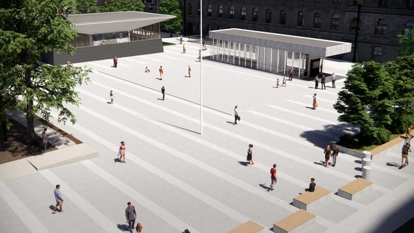 Visualisation du futur mémorial national du 22 juillet à Oslo.