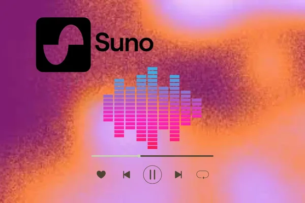 Interface de Suno, l'IA de génération musicale au cœur des accusations de violation de droits d'auteur.