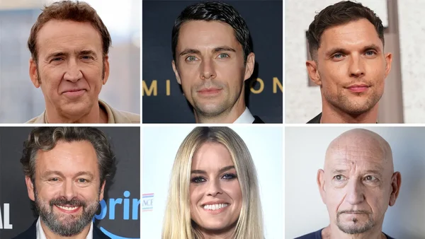 Collage de six photos d'acteurs de Fortitude : Nicolas Cage, Matthew Goode, Ed Skrein, Michael Sheen, Alice Eve et Ben Kingsley en portraits individuels.