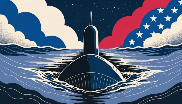 Visuel de couverture : la dissuasion nucléaire française et le dialogue transatlantique, représentés de façon abstraite et non sensationnaliste.